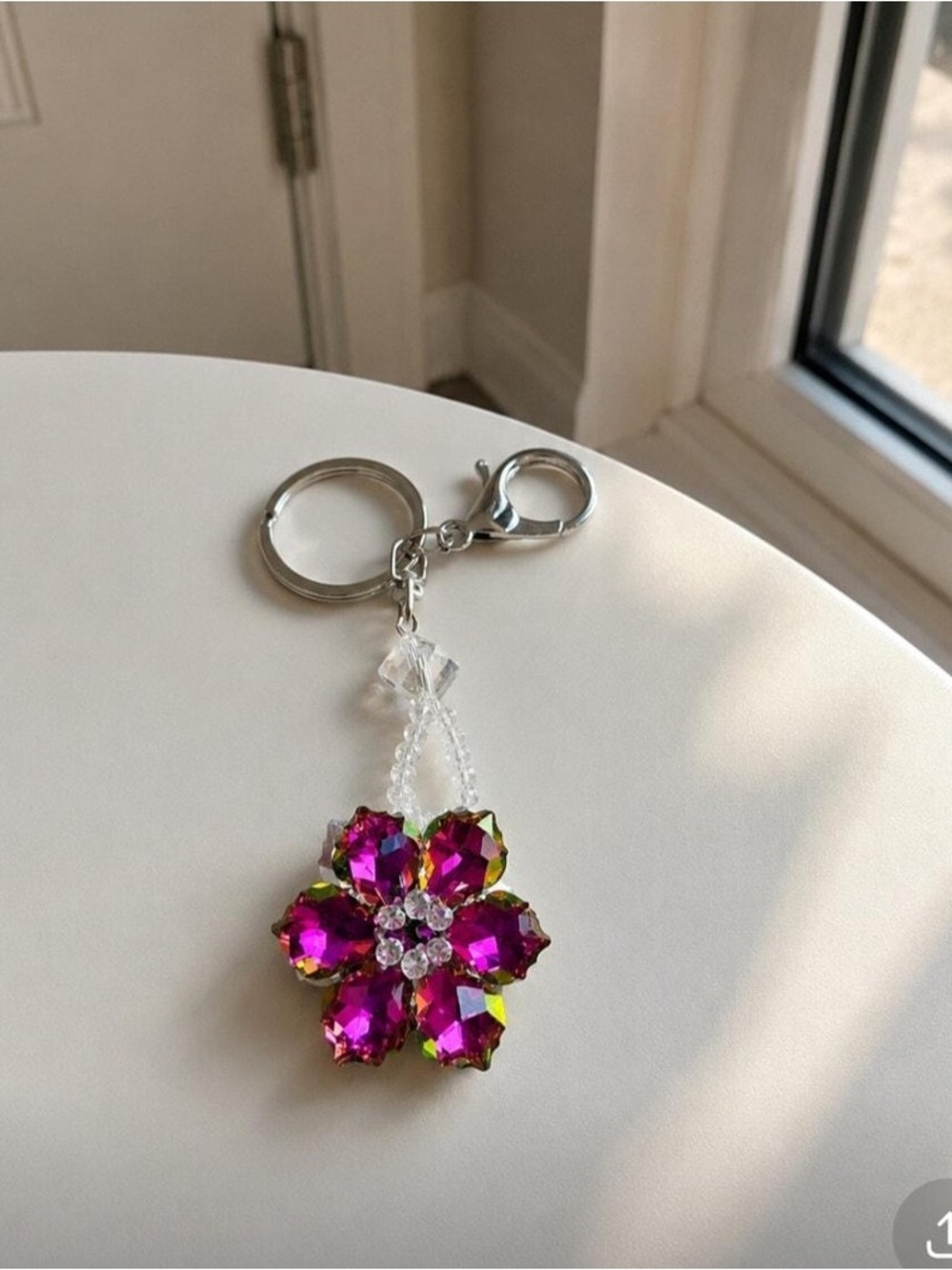 Flowerflex Crystal Bag Charm